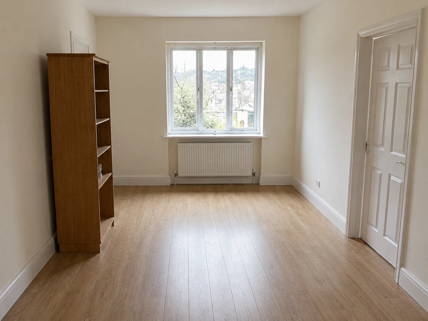 The same room after clearance and cleaning