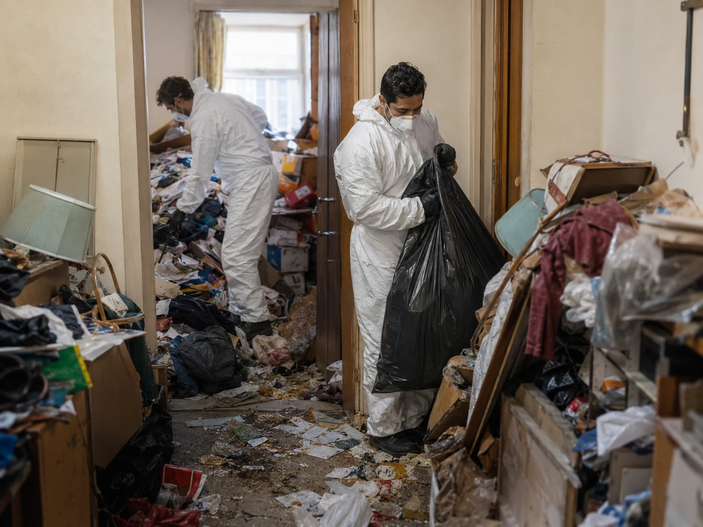 A cleared property may still need intensive cleaning.