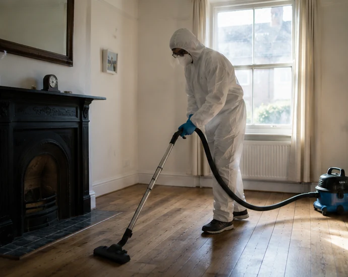 The service is about the condition of the home, not diagnosing the person.